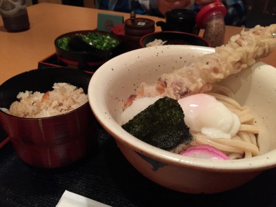 ちく天温玉ぶっかけうどん