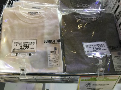 GUNDAM SQUARE限定Tシャツ ２色