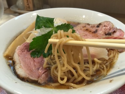 しっかり鴨だし醤油「味玉紀州鴨そば」やや細麺