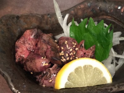 白肝のさっと炙り