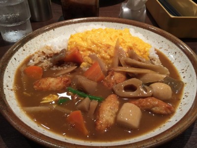 鶏つくねと根菜の和風カレー