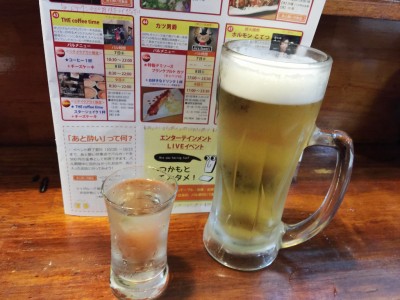 獺祭と生ビール