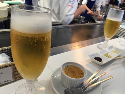 生ビールで乾杯