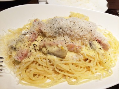 バルミジャーノチーズたっぷりパスタ