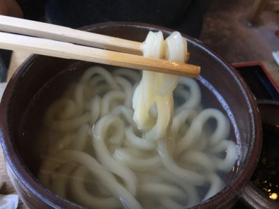 すじかまの「釜揚げうどん」の麺