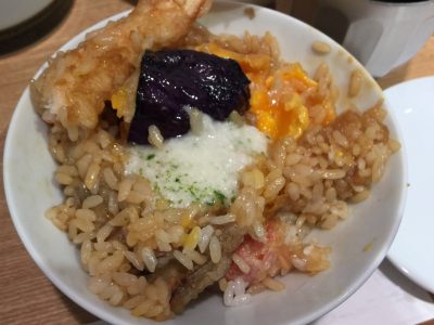 ひつまぶしセット食べ方（３）とろろ芋