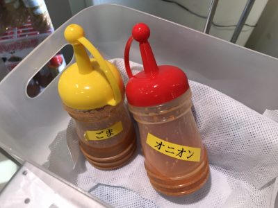 明太子ソースドレッシング試食