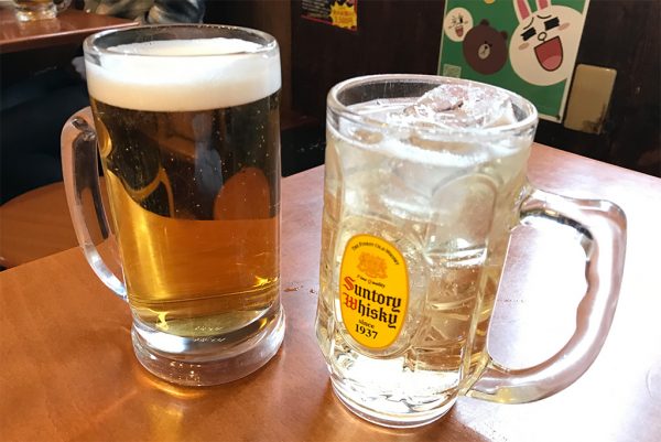 生ビールはジョッキ