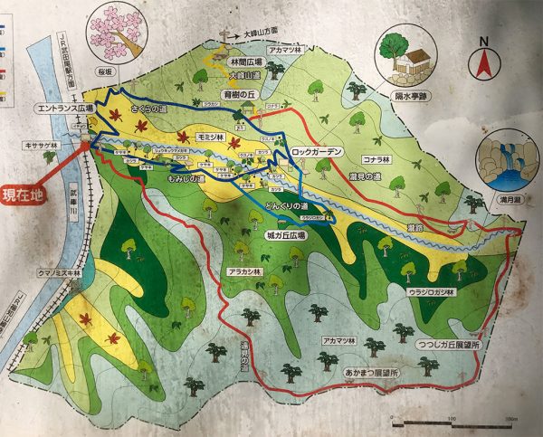 桜の園「亦楽山荘」案内図2