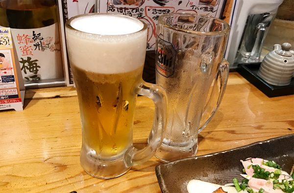 生ビールおかわり！