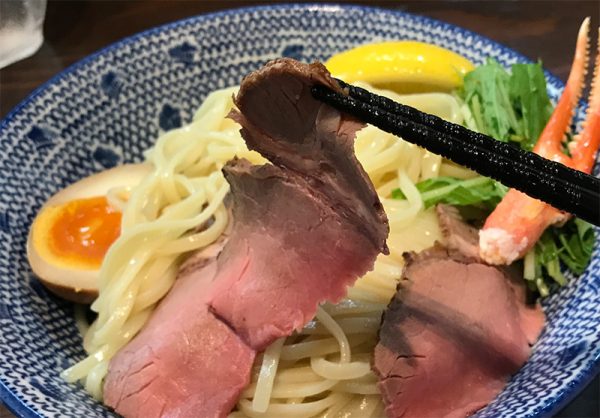 すっごいズワイ蟹の冷しつけ麺 チャーシュー