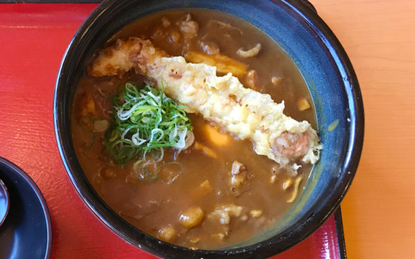 蔵前温泉 さらさの湯 お食事処 笹味楽 黄身とろ ちく天釜玉カレー玄うどん